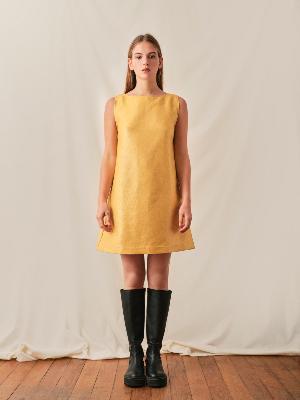ROBE TRAPÈZE BORA BORA JAUNE