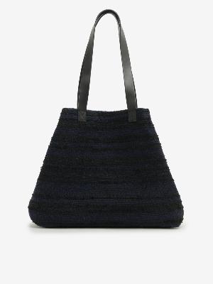 CABAS TWEED MARINE & NOIR