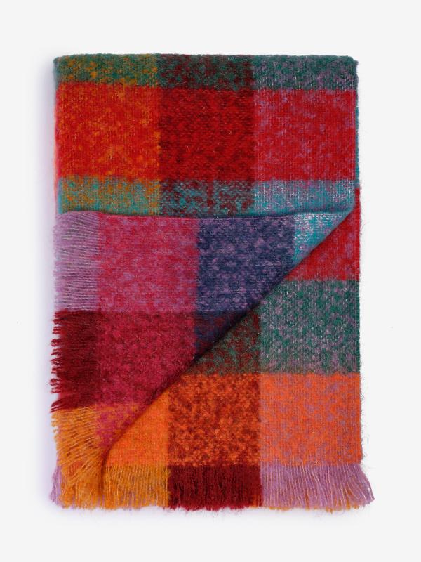 ECHARPE EN MOHAIR MOSAIQUE