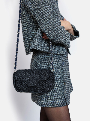 SAC BABY FENICE ANTIQUE GUN METAL