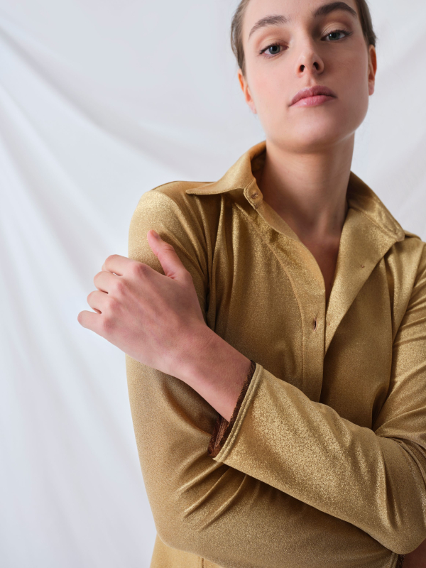 CHEMISE EN LUREX® IRIS