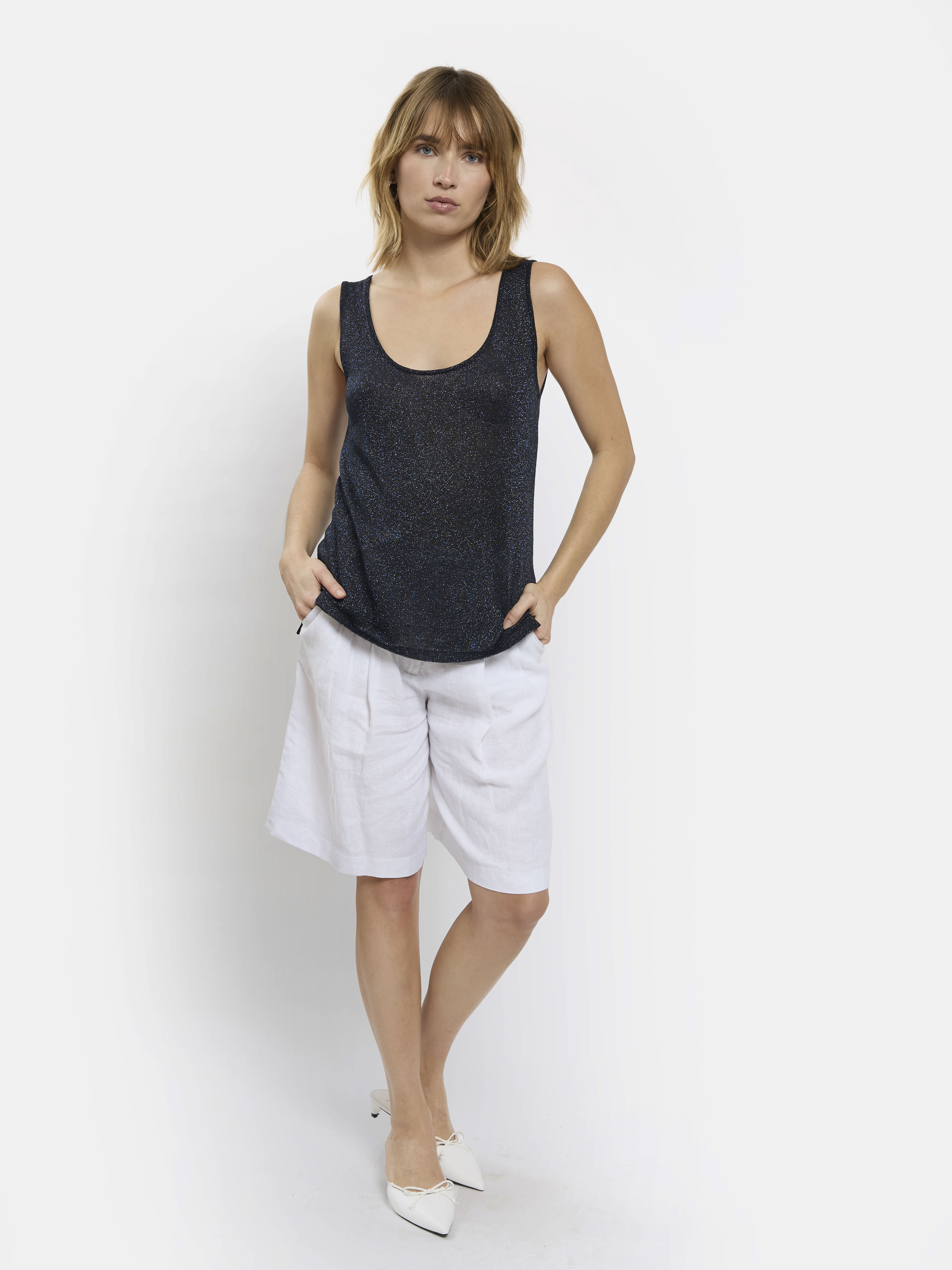 DÉBARDEUR EN LIN SCALA