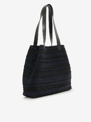 CABAS TWEED MARINE & NOIR
