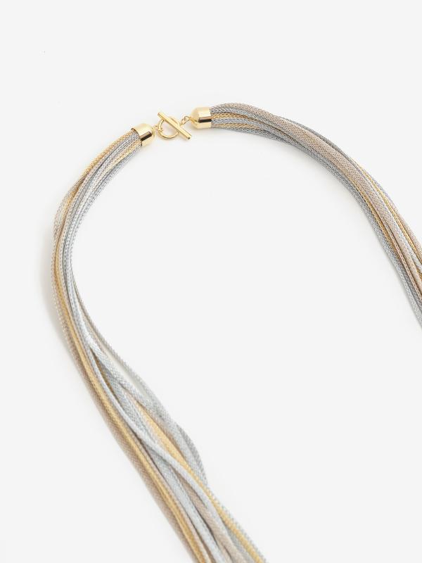 Parure De Bijoux Tricolore (Italie) En Argent 925 - Collier, Boucles D'oreilles ? - Occasion
