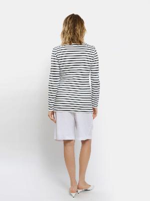 MARINIERE LUREX® BLANC-BLEU NUIT