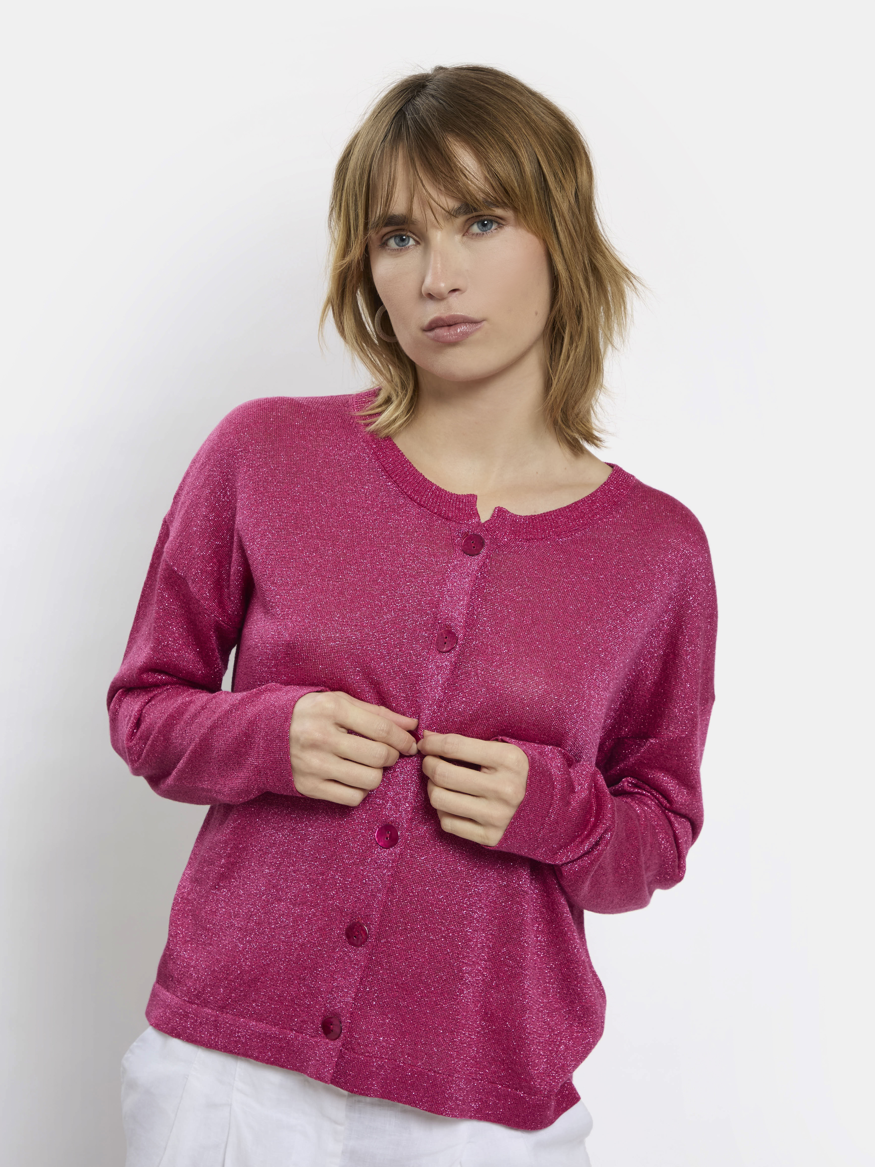 CARDIGAN EN LIN SCALA