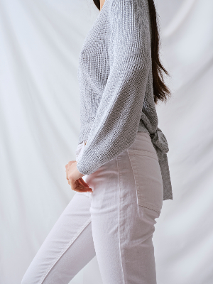 PULL BAMBOU DOS NU BLANCHE