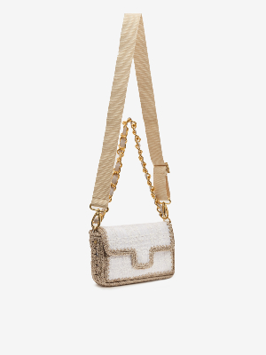 SAC LOUISON TWEED BLANC