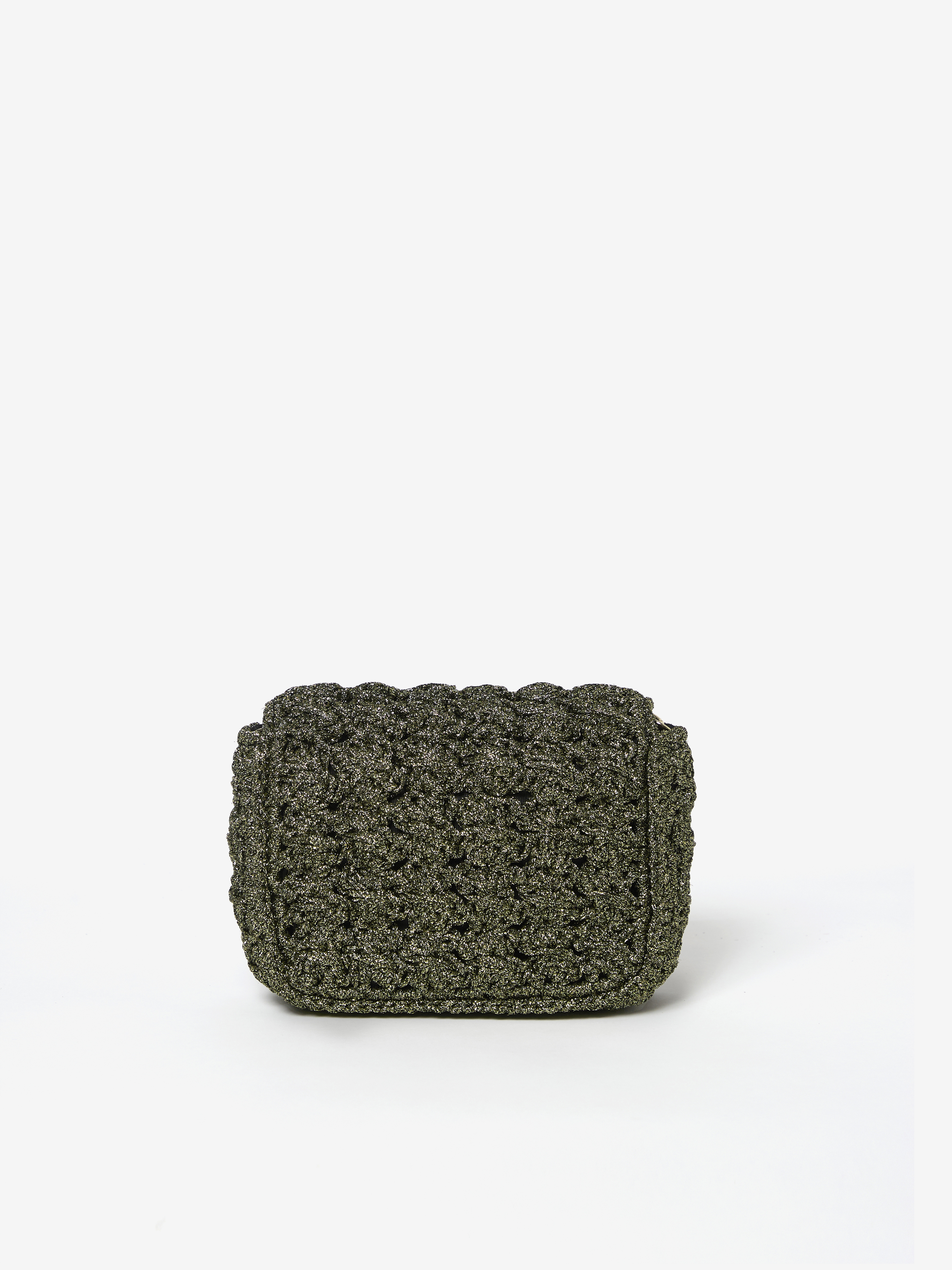 SAC FENICE CARRE WHITE GOLD NOIR