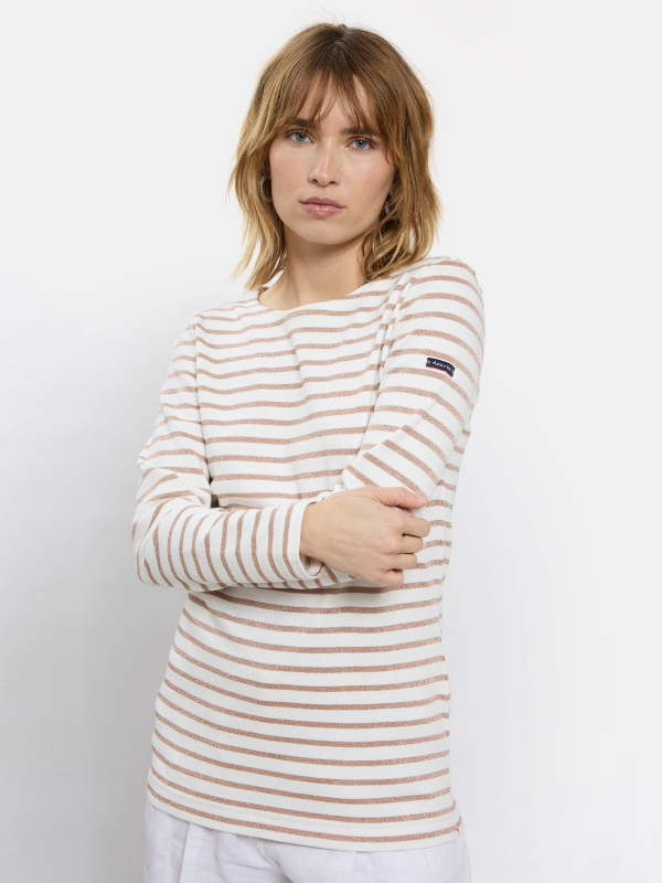 MARINIERE LUREX® BLANC-NUDE