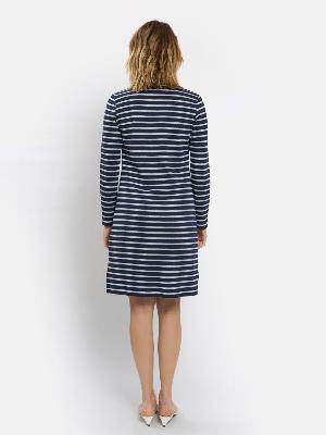 ROBE MARINIERE LUREX® MARINE-ARGENT