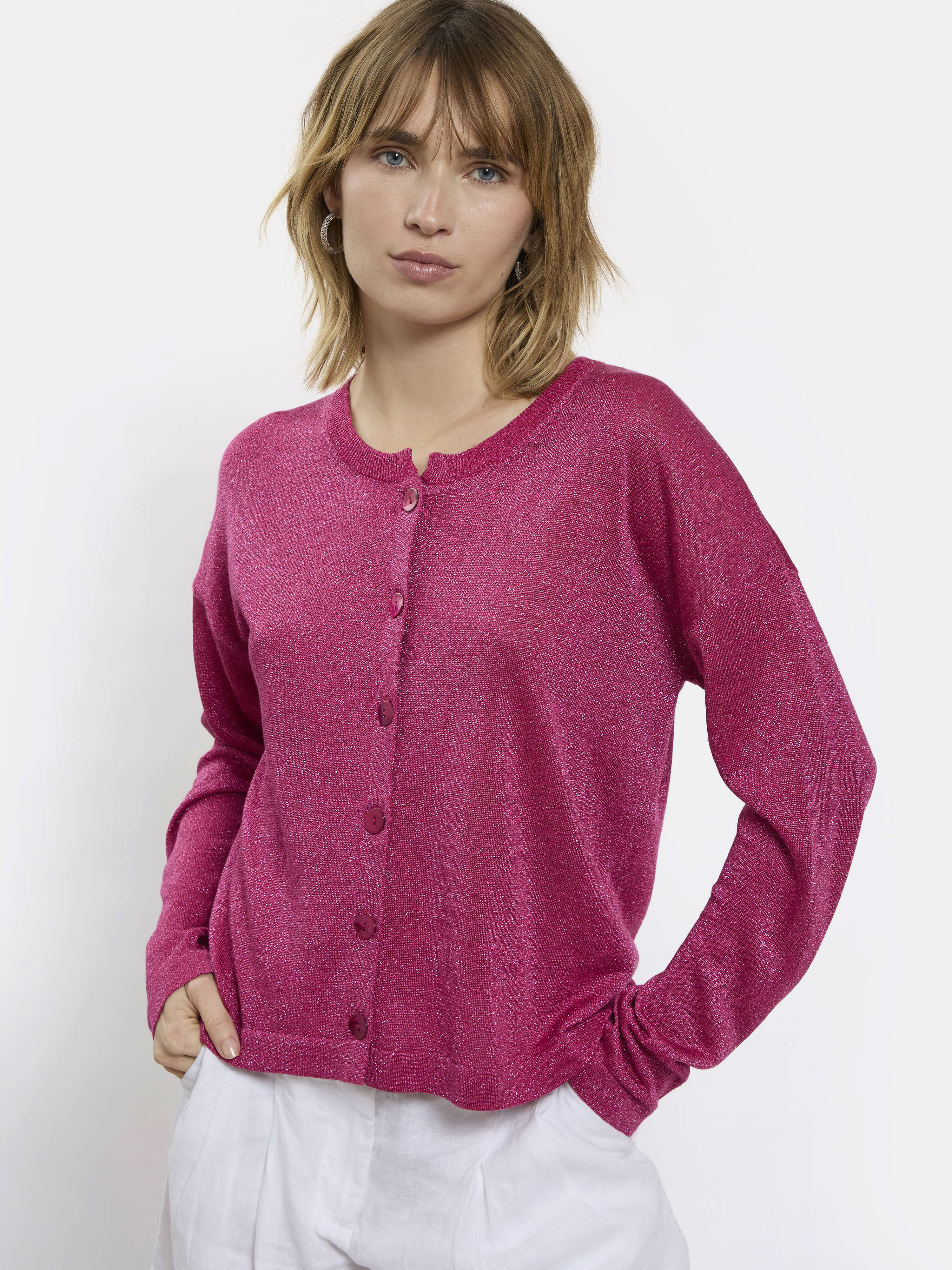 CARDIGAN EN LIN SCALA