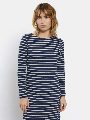 ROBE MARINIERE LUREX® MARINE-ARGENT