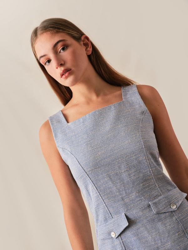 ROBE TWEED MARGUERITE