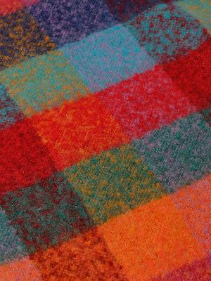 ECHARPE EN MOHAIR MOSAIQUE