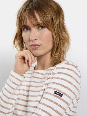 MARINIERE LUREX® BLANC-NUDE