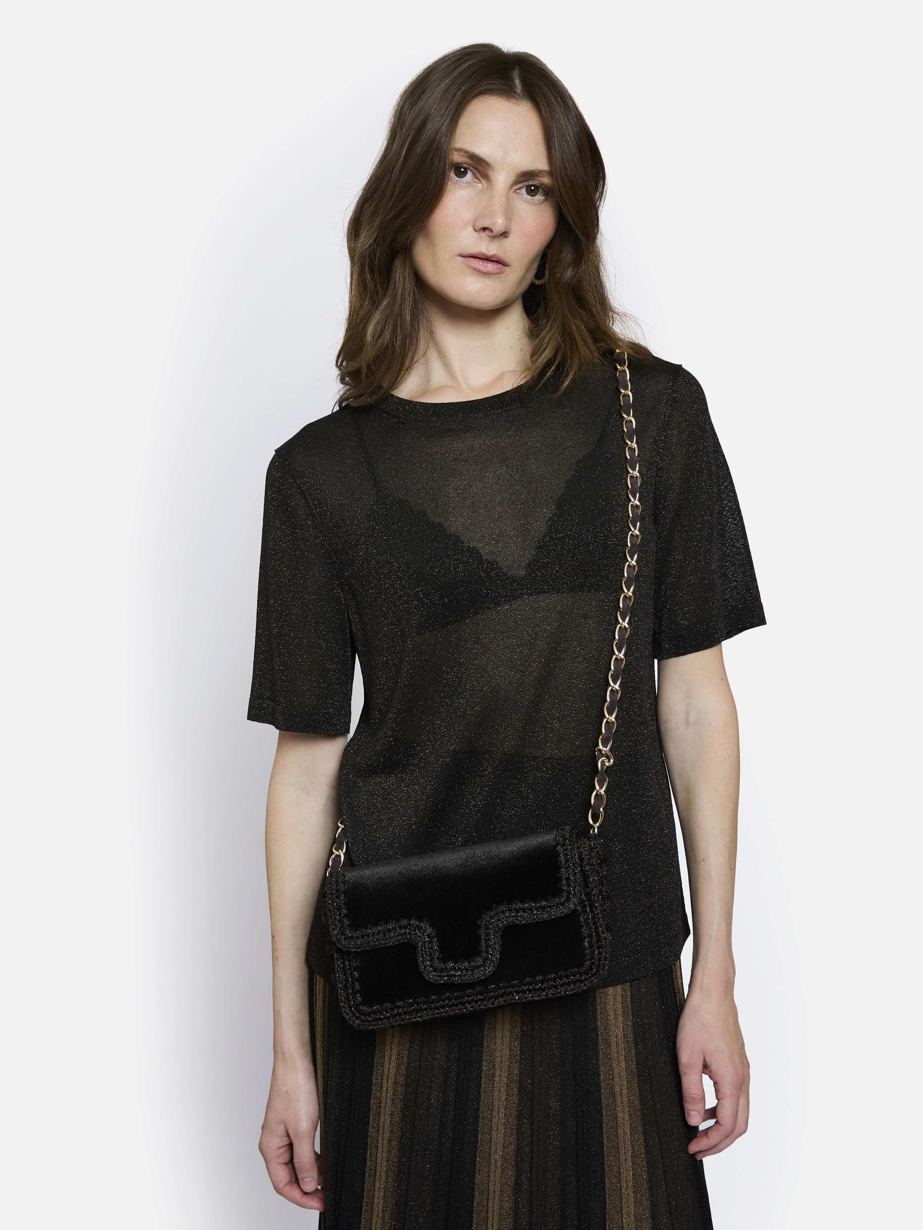 SAC VELVET MARRON