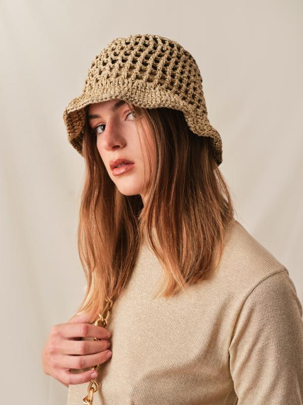CHAPEAU CROCHET LUREX® TOSCA