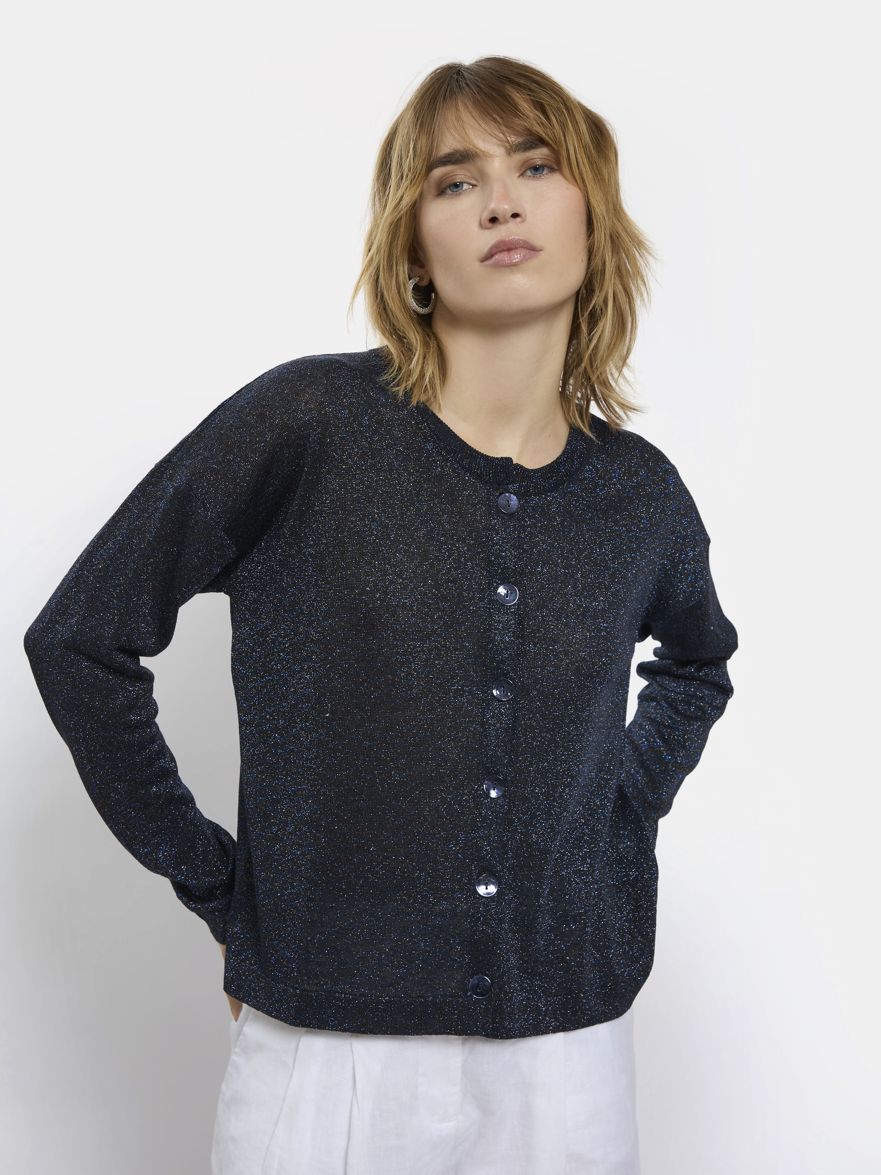 CARDIGAN EN LIN SCALA