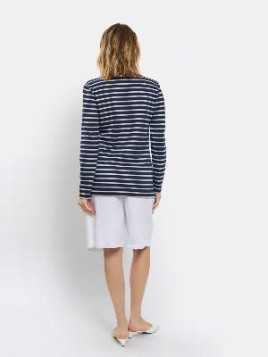 MARINIERE LUREX® MARINE-ARGENT