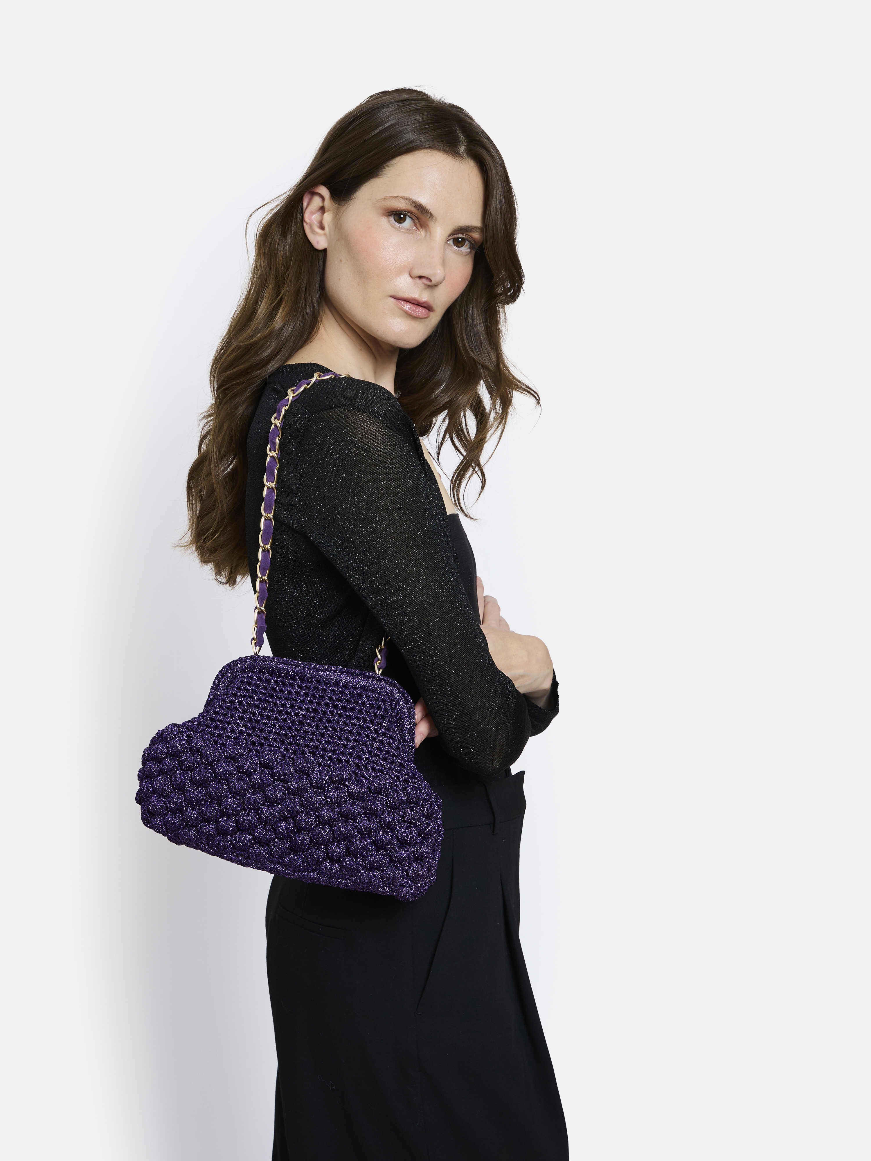 SAC CLUTCH CAPRI AMETHYSTE