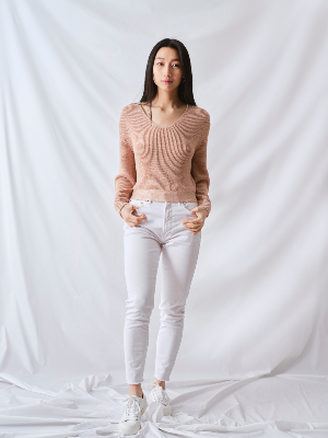 PULL BAMBOU DOS NU BLANCHE