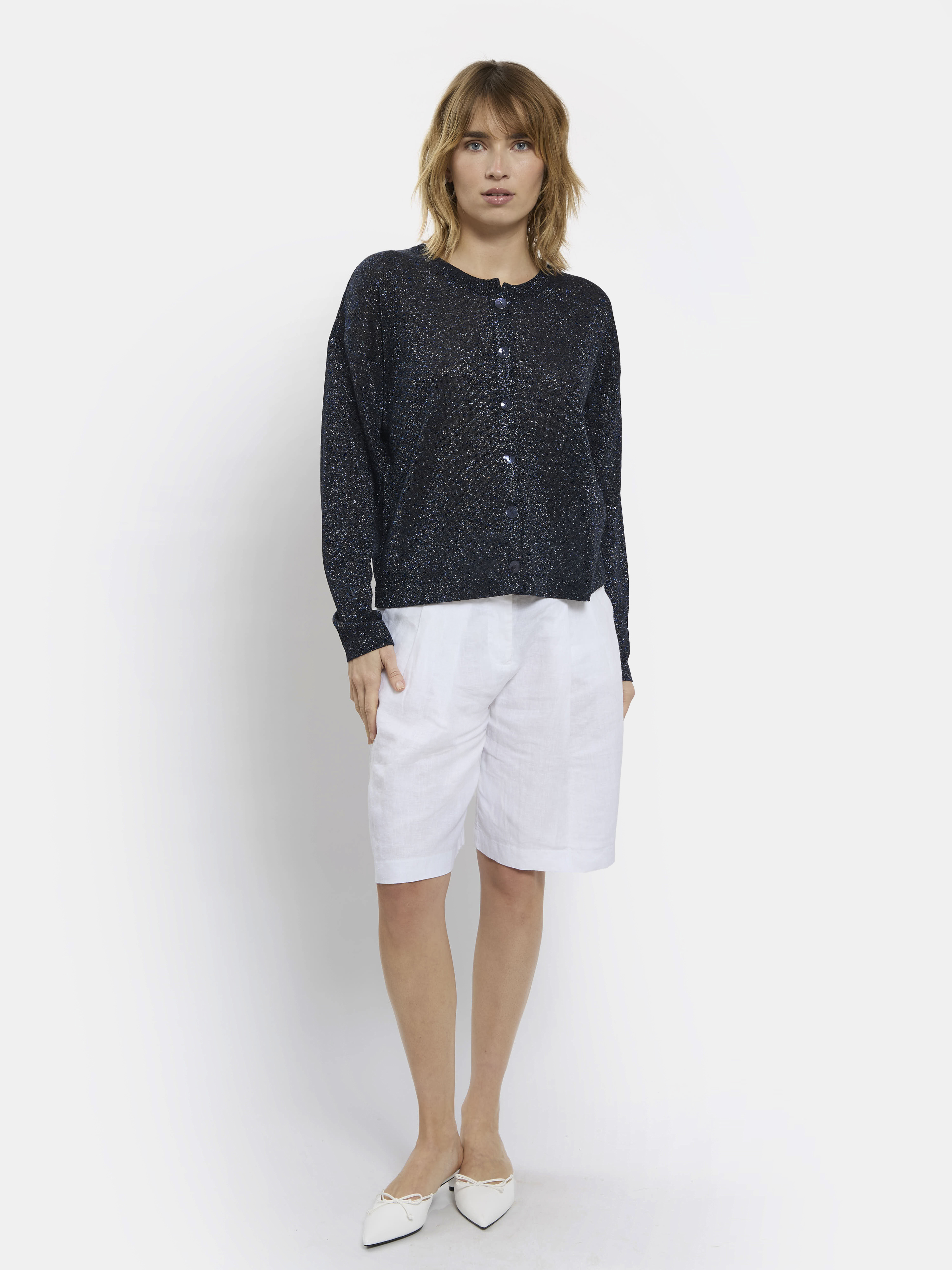 CARDIGAN EN LIN SCALA